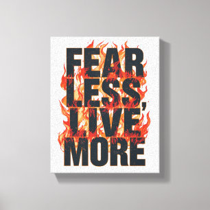 Toile Citation de courage et de vie dans le style grunge