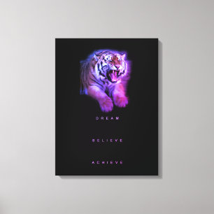 Toile Citation de motivation élégante Abstraite