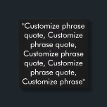 Toile Citation de phrase personnalisée noir et blanc élé<br><div class="desc">Citation de phrase personnalisée noir et blanc élégant Canvas Imprimer Personnaliser,  personnaliser avec nom,  expression ou texte</div>