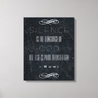 Citation de Rumi inspirée sur le silence et Dieu