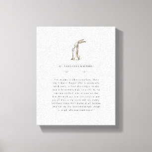 Toile Citation de Velveteen Rabbit