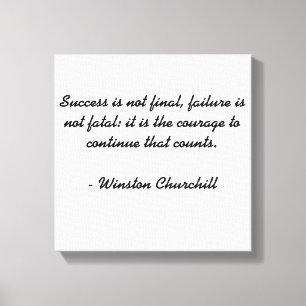 Toile Citation de Winston Churchill
