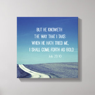 Toile Citation d'emploi du verbe biblique inspirant