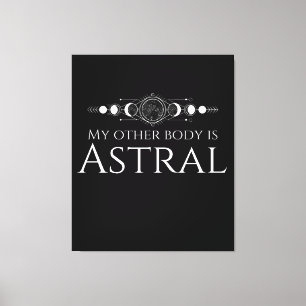Toile Citation drôle de projet astral