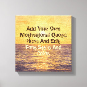 Toile Citation faite sur commande en bois et de mer
