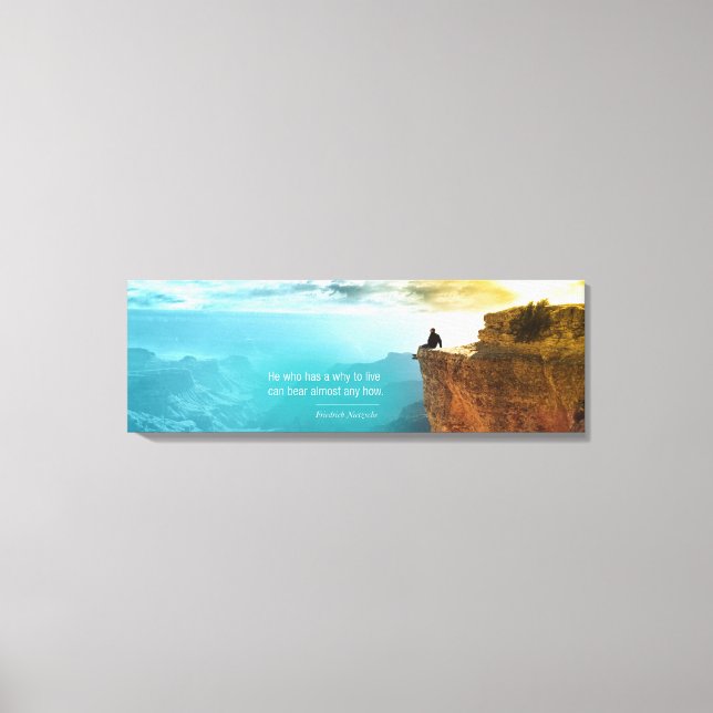 Toile Citation Friedrich Nietzsche Aventure Nature (Recto)