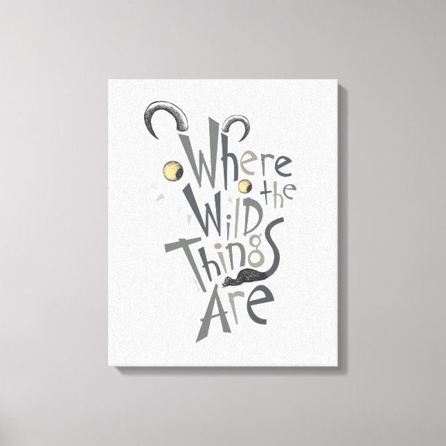 Toile Citation graphique de Where the Wild Things Are (Recto)