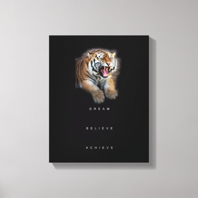 Toile Citation Motivationnelle Inspirationnelle Réussite (Recto)