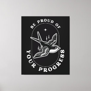 Toile Citation Motivationnelle Soyez Fier de Vos Progrès
