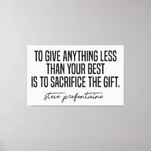 Toile Citation Steve Prefontaine