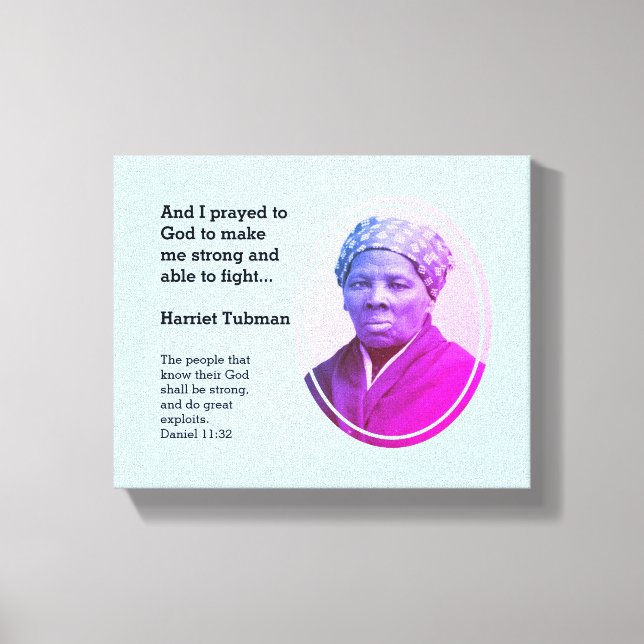 Toile Citation TUBMAN HARRIET moderne (Recto)