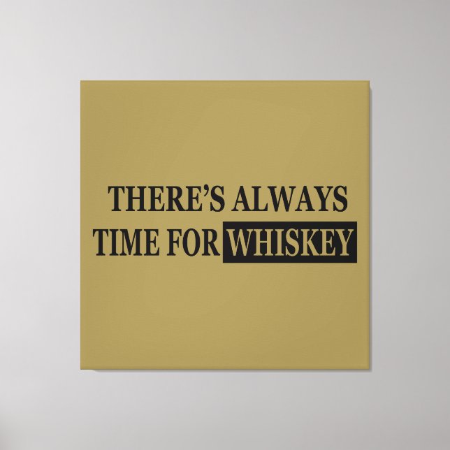 Toile Citations drôles de whisky à boire (Recto)