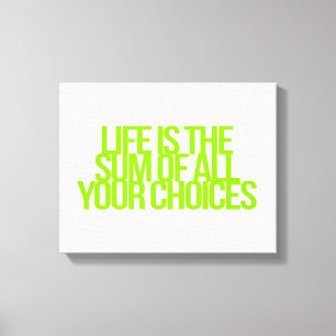 Toile Citations inspirées et de motivation
