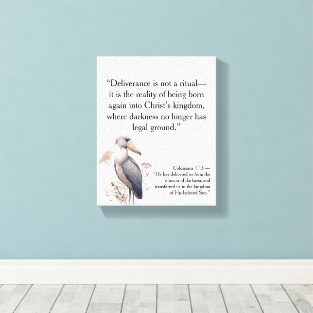 Toile Citations Motivationales Chrétiennes Pleines de Fo (Insitu (Plancher de Bois))