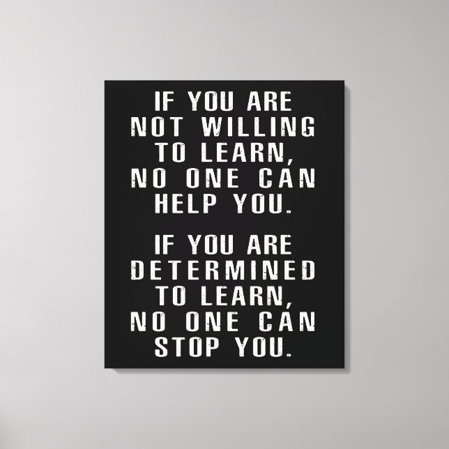 Toile Citations motivationnelles, positives, dictons pos (Recto)