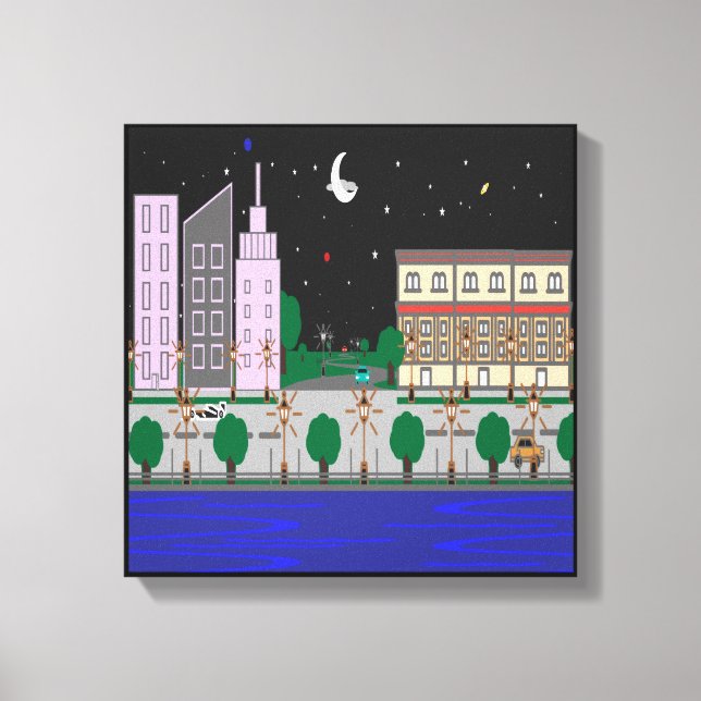Toile Cité de Nuit (Recto)