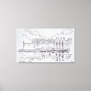 Toile Cité fortifiée de Saint-Malo   Bretagne, France