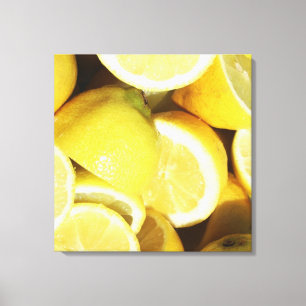Toile Citrons jaune