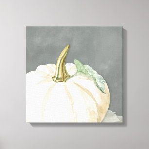 Toile Citrouille d'automne blanc de ferme