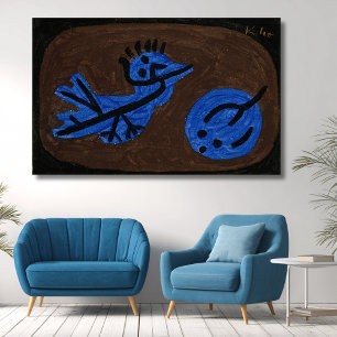 Toile Citrouille d'oiseaux bleus - Paul Klee 1939