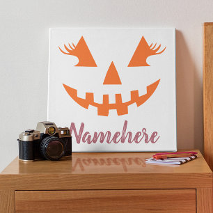 Toile Citrouille personnalisée Jack O Lantern Halloween