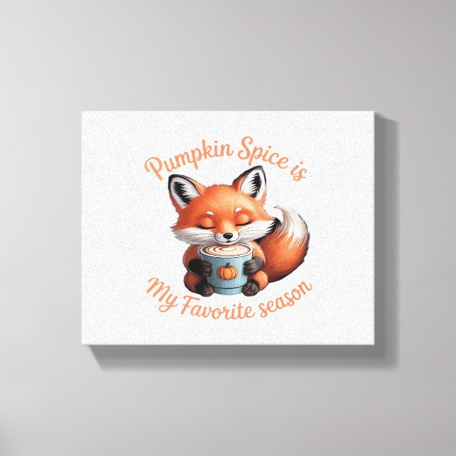 Toile Citrouille Spice Est Ma Saison Favorite Automne Cl (Recto)