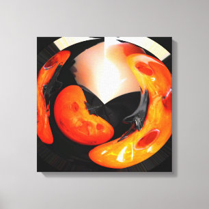 Toile Citrouilles artistiques