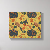 Citrouilles et carottes motif sans soudure