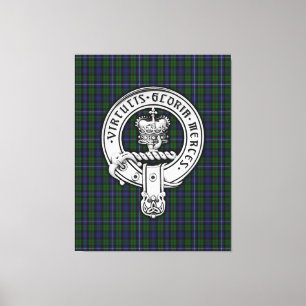 Toile Clan Donnachaidh (Robertson) Crest /Hunting Tartan