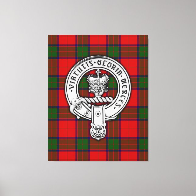Toile Clan Donnachaidh (Robertson) Crest & Tartan (Recto)