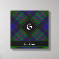 Clan Gunn Tartan Canvas Imprimer