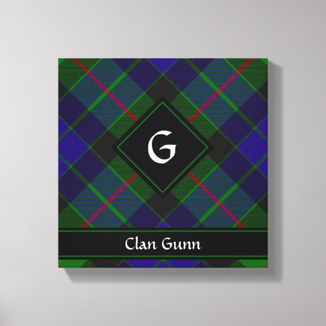 Toile Clan Gunn Tartan Canvas Imprimer (Recto)