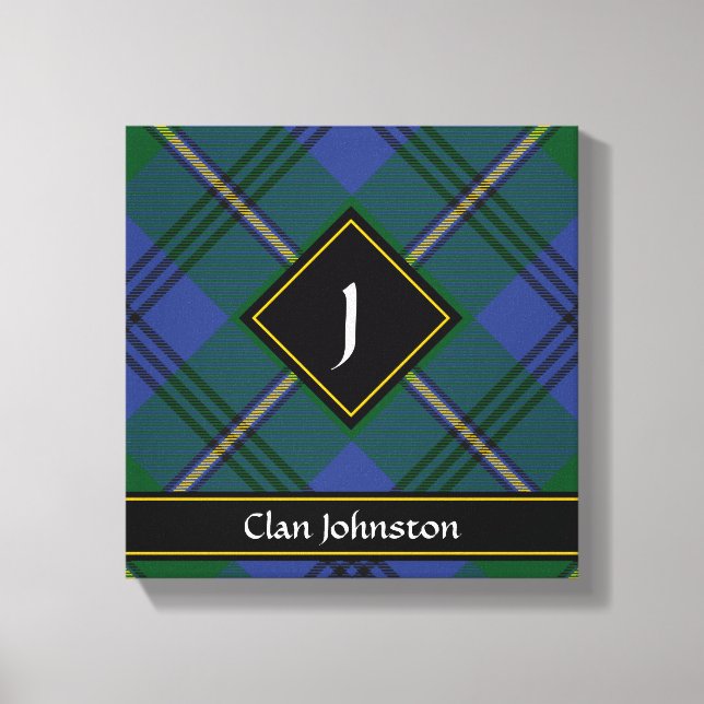 Toile Clan Johnston Tartan Canvas Imprimer (Recto)