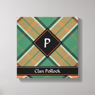 Toile Clan Pollock Tartan Canvas Imprimer