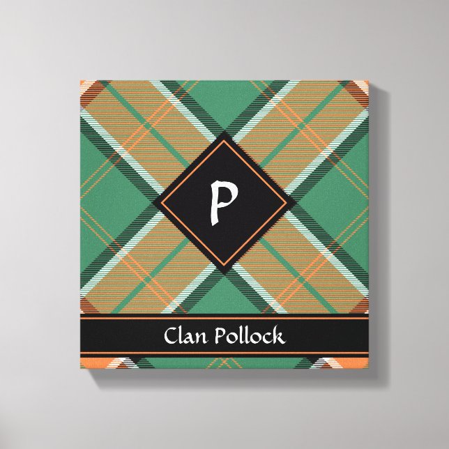 Toile Clan Pollock Tartan Canvas Imprimer (Recto)