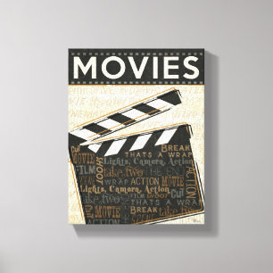Toile Clapet vintage de film