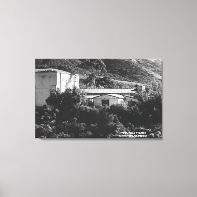 Toile Claremont, Californie Vue du théâtre de Padua Hill (Recto)