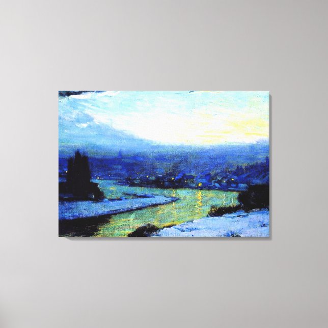 Toile Clarence Gagnon, Twilight, 1913 (Recto)