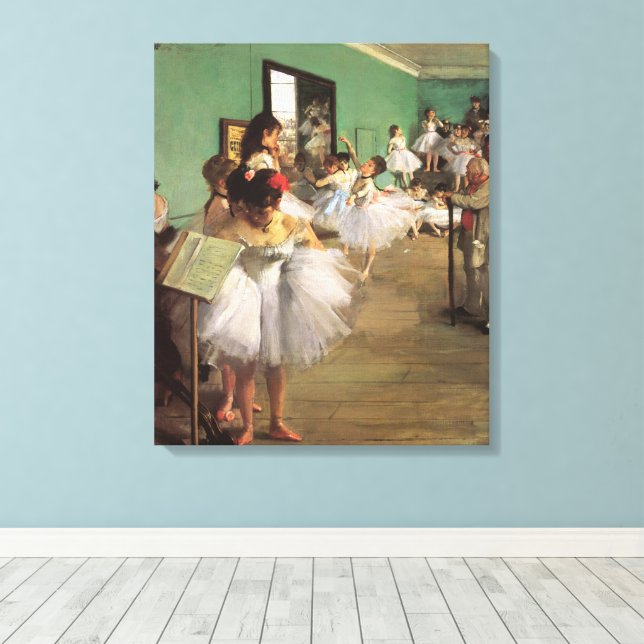 Toile Classe de danse par degrés, Ballet d'impressionnis (Insitu (Plancher de Bois))