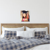 Toile Classe personnalisée de 2023 Graduation Photo (Insitu(Bedroom))