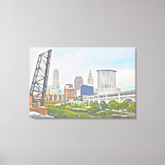 Toile Classic Cleveland River View