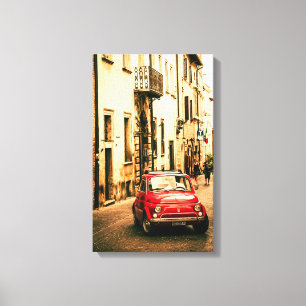 Toile Classic Fiat 500 en Italie Canvas
