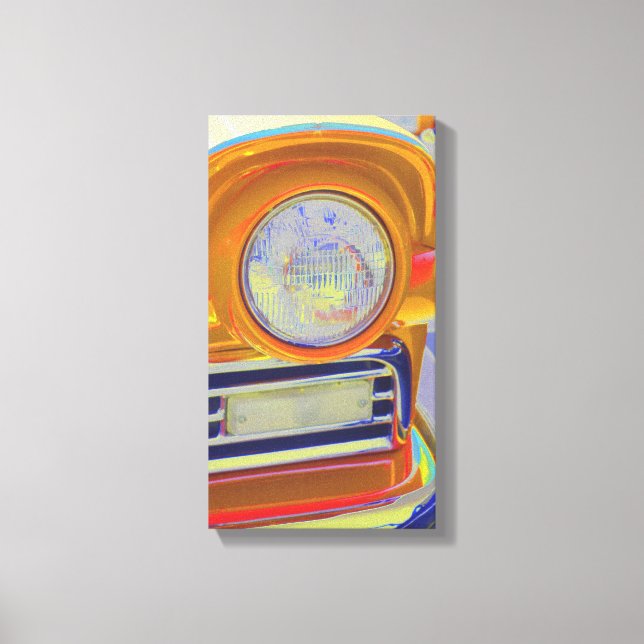 Toile Classic voiture phare pop art (Recto)