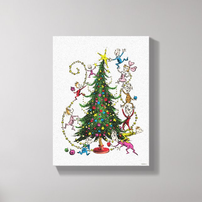 Toile Classique Le Grinch | Sapin de Noël (Recto)