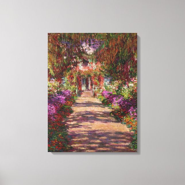 Toile Claude Monet | A Pathway in Monet's Garden (Recto)