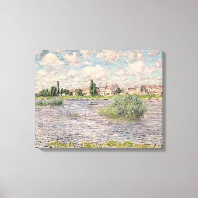 Toile Claude Monet | at Lavacourt (Recto)