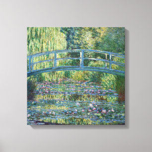 Toile Claude Monet - Bassin de nymphéas, Harmonie verte