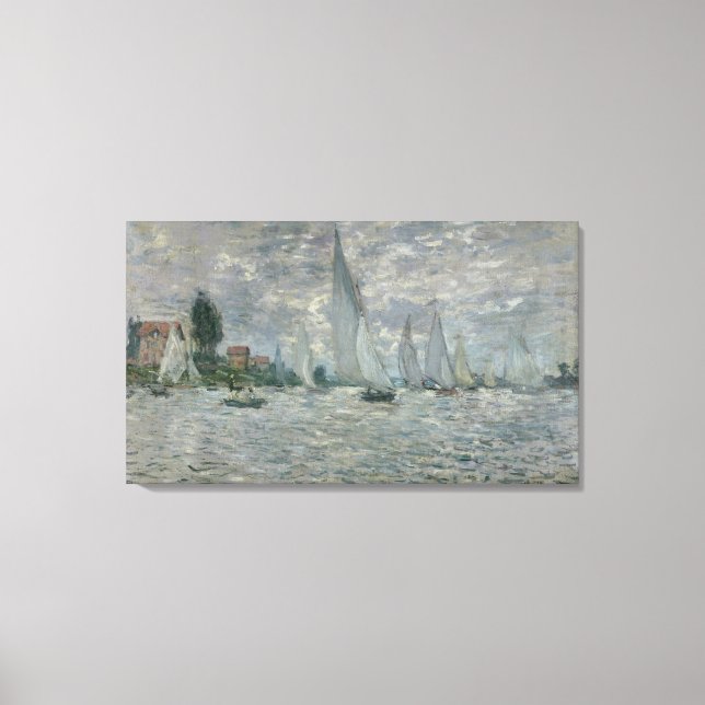 Toile Claude Monet | Bateaux ou Regatta à Argenteuil (Recto)