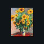 Toile Claude Monet - Bouquet de tournesols<br><div class="desc">Bouquet de tournesols / Bouquet de tournois - Claude Monet,  Huile sur toile,  1881</div>