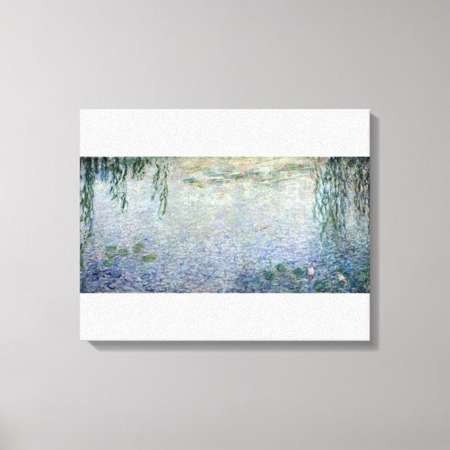 Toile Claude Monet | Centre des Willows de pleurs Nénuph (Recto)
